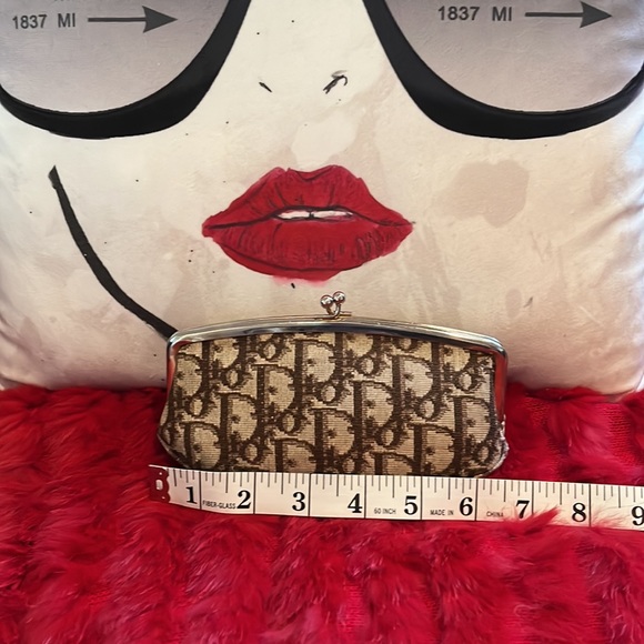 Rare Vtg Christian Dior 80’s Brown Trotter Monogram Small Clutch Bag - Picture 14 of 15